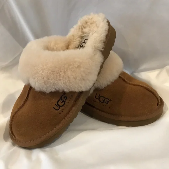 Sheepskin Slippers Ugg Cozy Slippers Scuff Slippers Ugg Kids Cozy